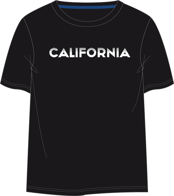 T-shirt design California Two