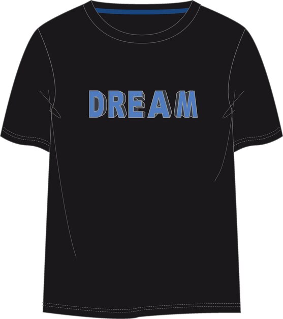 Vettore t-shirt design dream two