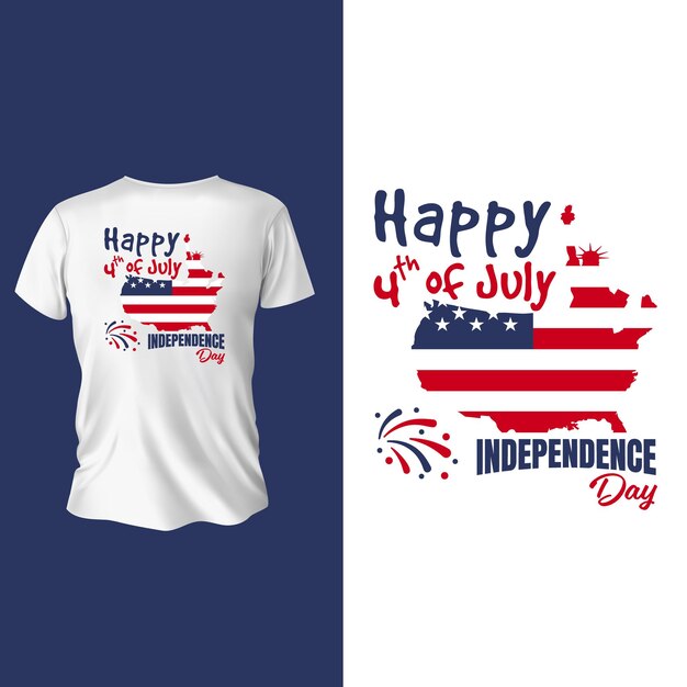 7月のTシャツデザイン アメリカ独立記念日