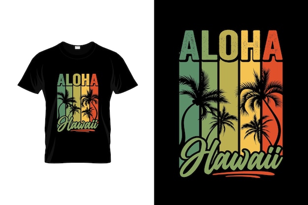 T - shirt design for a hawaiian shirt