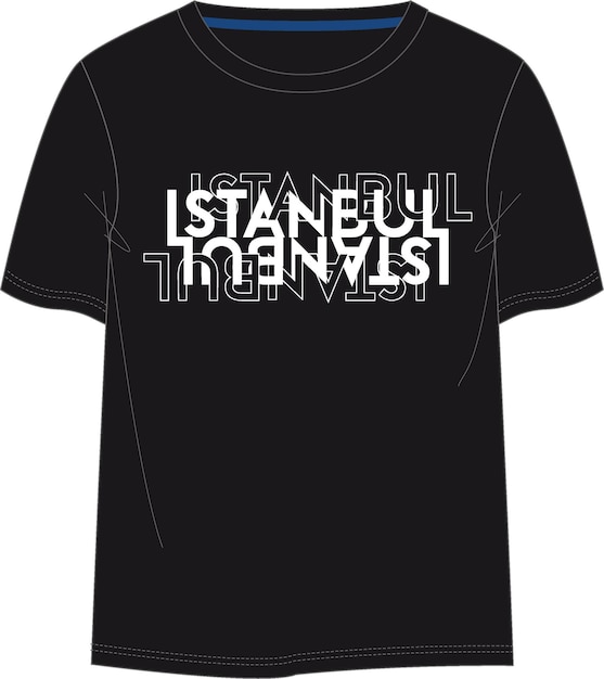 Vector t-shirt design istanbul