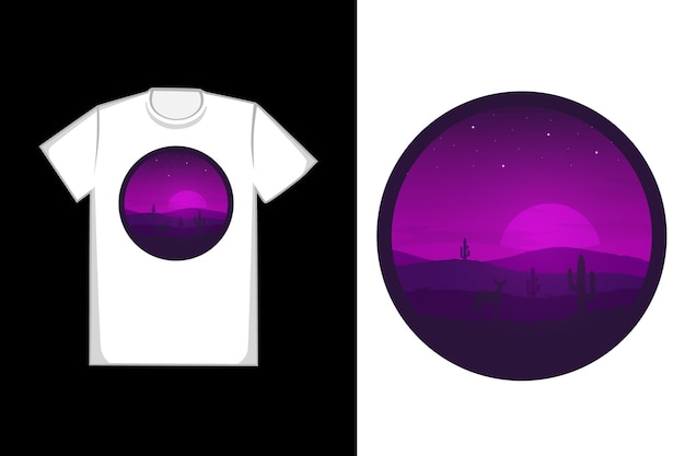 Vector t shirt design with beautiful nature