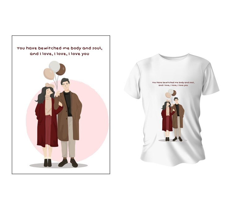 Vector t shirt design with various lovely file