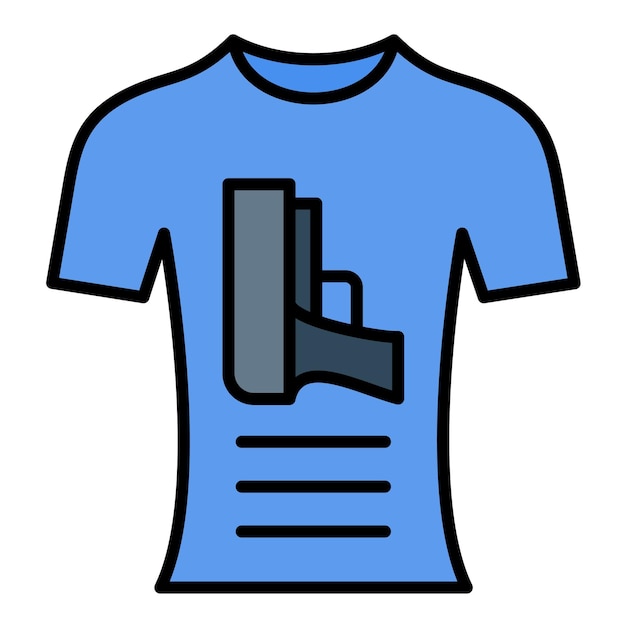 Illustrazione piatta della maglietta