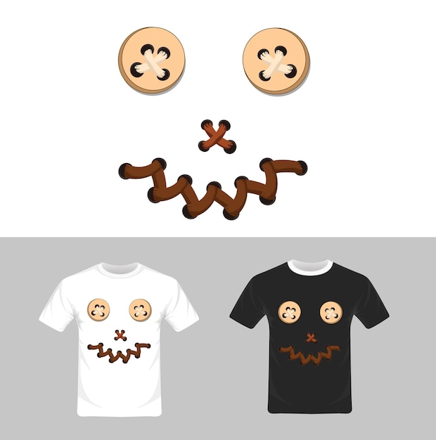 T-shirt grafisch ontwerp Smiley face karakter illustratie