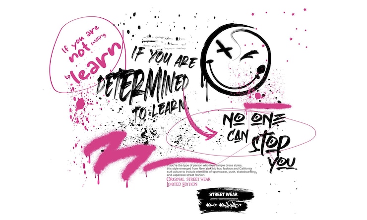 Vector t shirt graphics print vector illustration design graffiti slogan print urban typography for tee