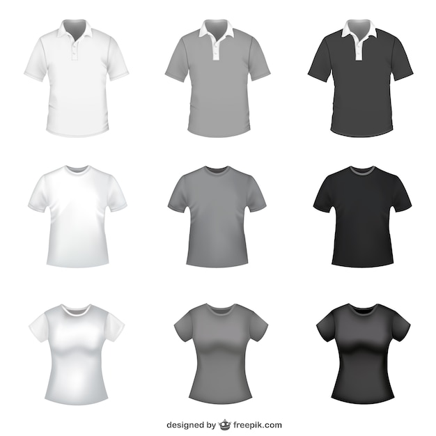 T-shirt gratis vector sjablonen