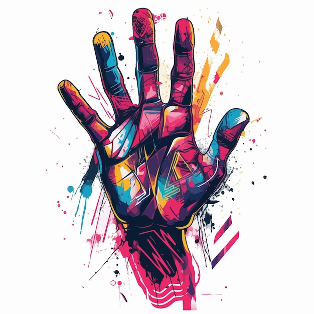 Vector t shirt illustration hand