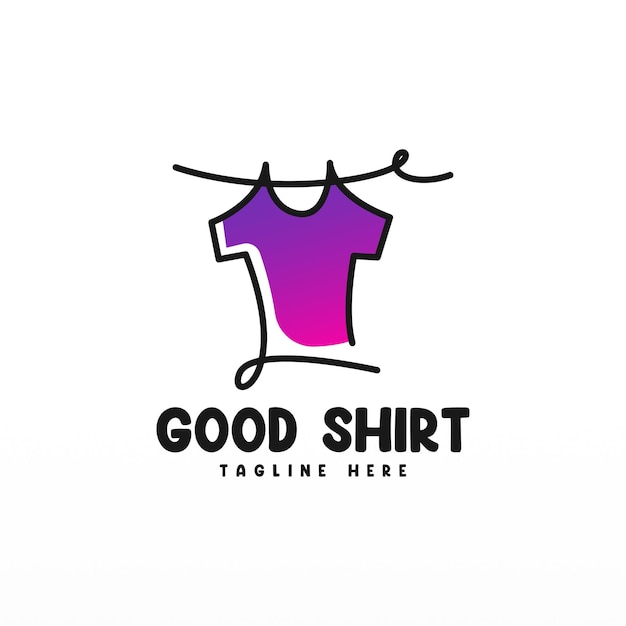 Vector t-shirt logo ontwerp concept kleding mode bussiness logo ontwerp sjabloon shirt logo sjabloon