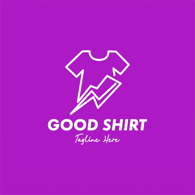 T-shirt logo ontwerp concept Kleding mode bussiness logo ontwerp sjabloon Shirt logo sjabloon