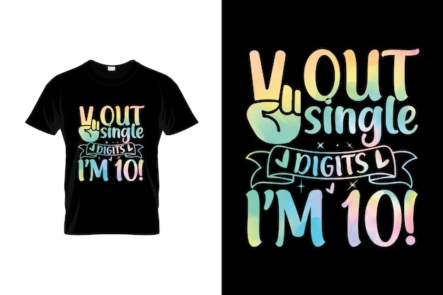 T - shirt met de titel 'uit single'