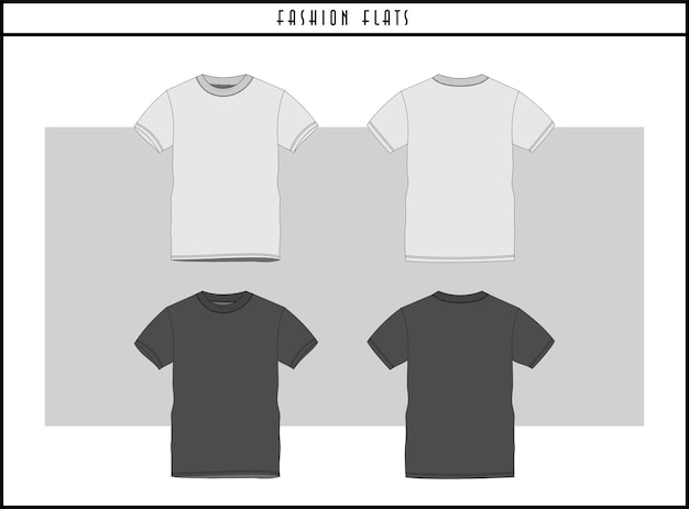 T-shirt mode flat illustratie ontwerp