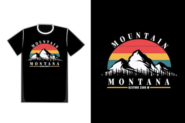 T-shirt Mountain Montana Pijnbomen