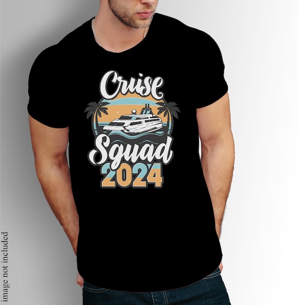 T-shirt ontwerp cruise squad 2024 ontwerp Moderne stijl