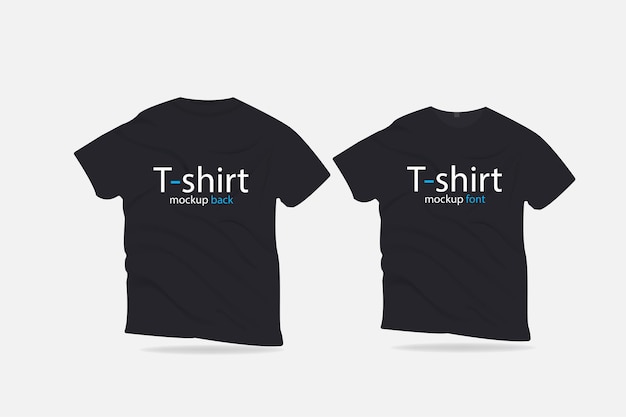 T-shirt ontwerp mockup vector t-shirt mockup