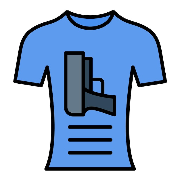 Vector t-shirt platte illustratie