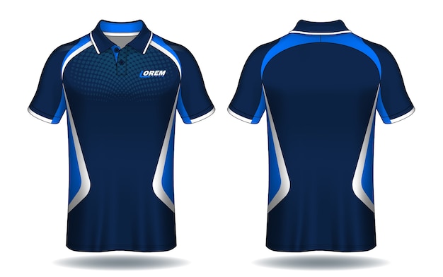 T-shirt polo design, sport jersey template.