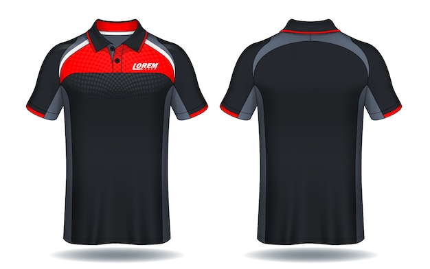 T-shirt polo design, sport jersey template.