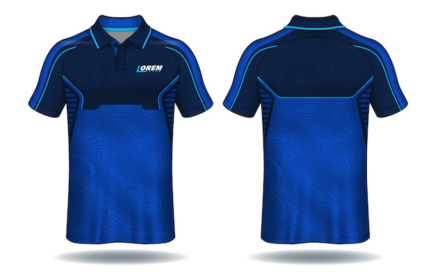 T-shirt polo design, sport jersey template.