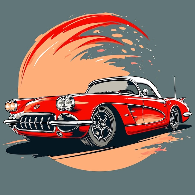 Vector t-shirt sjabloon auto