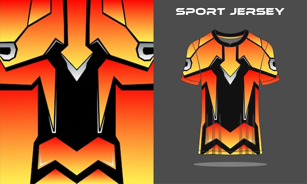 T-shirt sport abstracte textuur footbal ontwerp voor racen voetbal gaming motorcross gaming fietsen