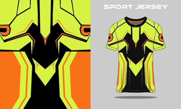 T-shirt sport abstracte textuur footbal ontwerp voor racen voetbal gaming motorcross gaming fietsen