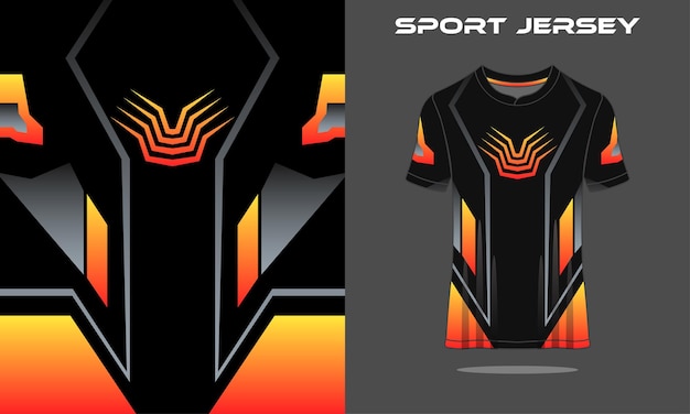 Vector t-shirt sport abstracte textuur footbal ontwerp voor racen voetbal gaming motorcross gaming fietsen