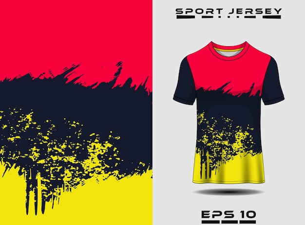 Vector t-shirt sport abstracte textuur jersey ontwerp voor team uniformen voetbal jersey race jersey