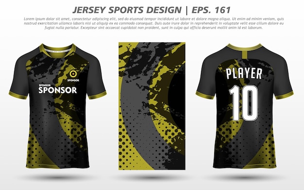 T-shirt Sport Design Mockup Abstracte Sjabloon Premium Download
