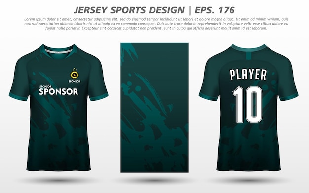 T-shirt Sport Design Mockup Abstracte Sjabloon Premium Download