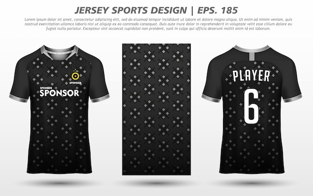 T-shirt Sport Design Mockup Abstracte Sjabloon Premium Download