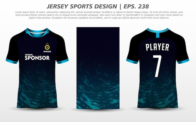 T-shirt Sport Design Mockup Abstracte Sjabloon Premium Download