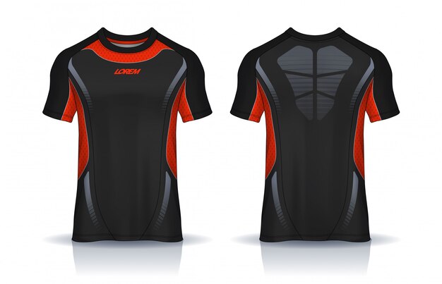 Download T-shirt polo design sportivo, mockup in jersey da ...