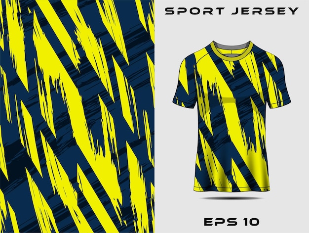 T-shirt sport grunge ontwerp voor voetbal jersey race jersey fietsen gaming