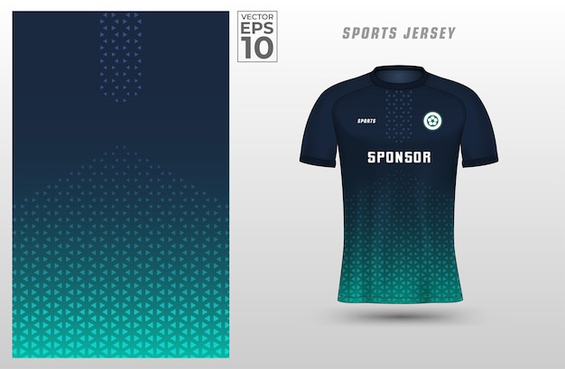T-shirt sport ontwerpsjabloon voor voetbaltrui