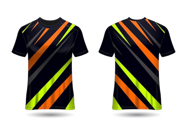 Vector t-shirt sportontwerp voor racen jersey fietsen gaming vector
