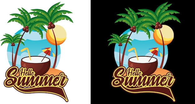 t shirt summer design vector