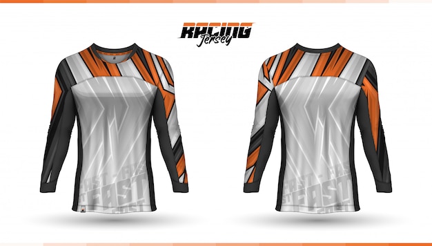 T-shirt template, racing jersey design, soccer jersey