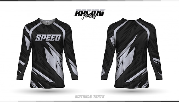 T-shirt template, racing jersey design, soccer jersey