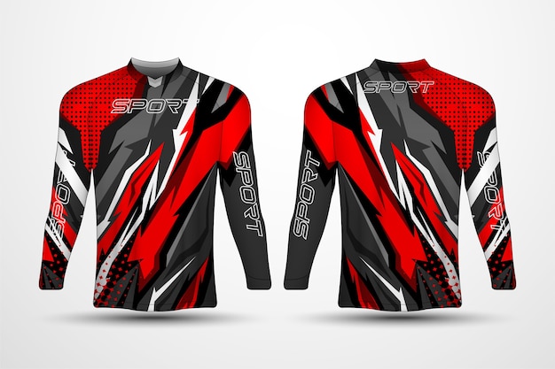 T-shirt template, racing sport jersey 