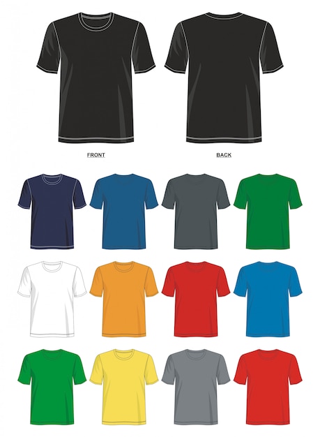 Vector t shirt template