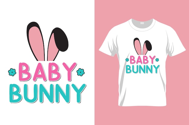 Vector a t - shirt that says baby bunny on it