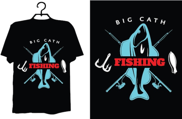 Vector a t - shirt that says big cats fishing on it.