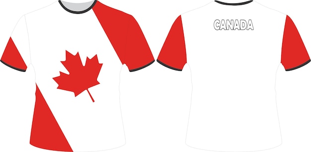 A t - shirt that says Canada Flag on it