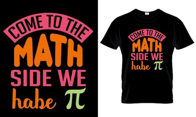우리는 pi pi day t 셔츠를 수학쪽으로 오라고 말하는 t 셔츠
