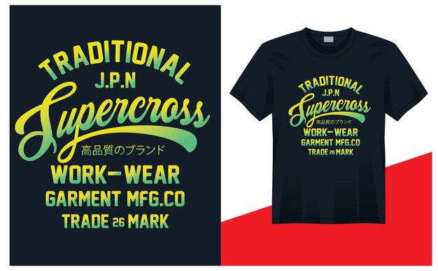 A t - shirt that says'traditional pn supercross'on it