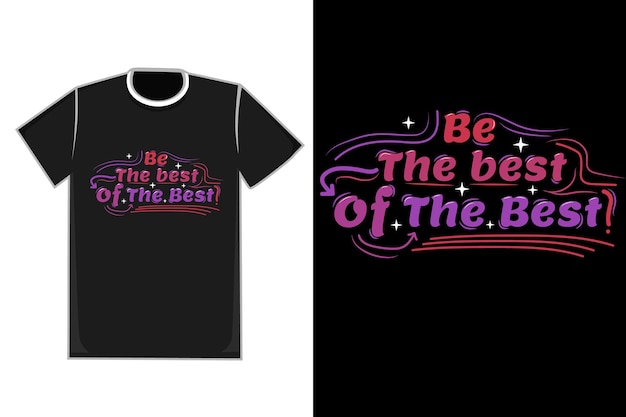 T-shirt Titel Be The Best Of The Best kleur rood en paars