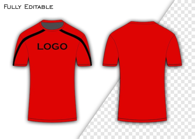 T-shirt Vector Rood