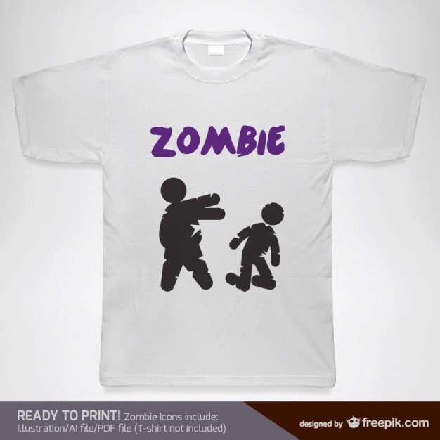 Vector t-shirt vector zombieontwerp