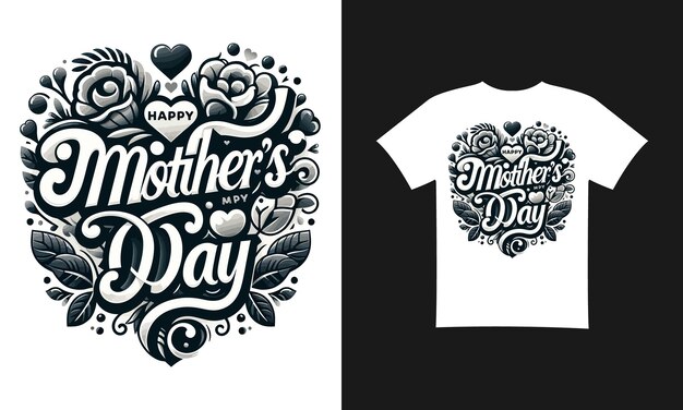 Vector t-shirt voor moedersdag design